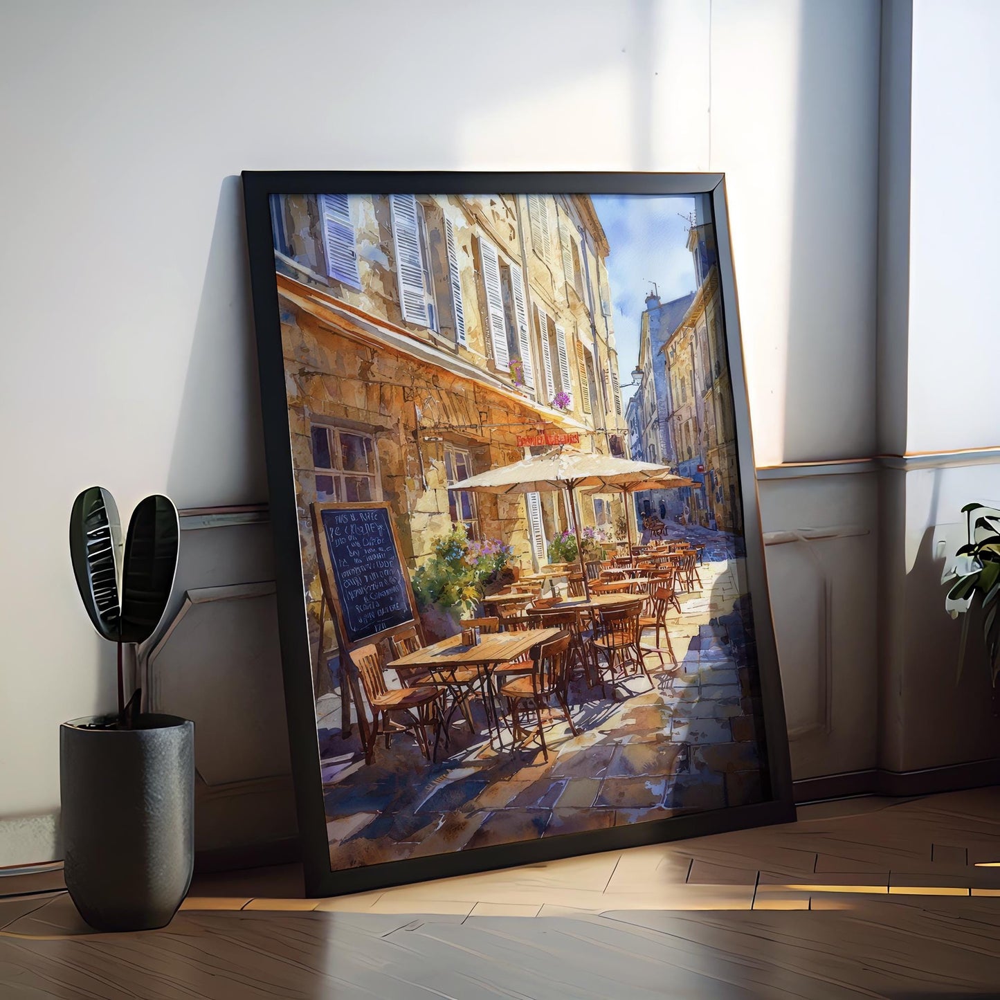Aix en Provence Watercolor Poster Travel Print France Wall Art Aix en Provence Decor City Scene Lavender Market French Landscape Print