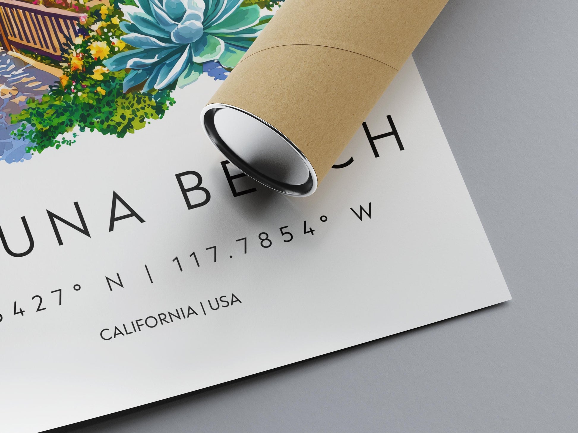 Laguna Beach Watercolor Poster Laguna Beach Travel Print California Wall Art Coastal Painting Laguna Decor
