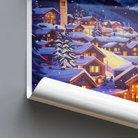 Tignes Travel Poster France Wall Art Ski Resort Print Alpine Mountain Illustration Snowy Landscape Decor Tignes Gift Souvenir Scene