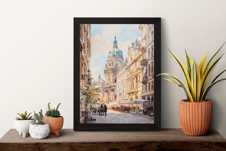 Vienna Watercolor Poster Vienna Travel Print Vienna City Art Vienna Wall Decor Vienna Austria Painting
