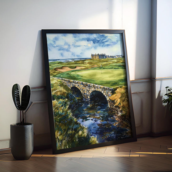 St Andrews Watercolor Poster St Andrews Golf Print St Andrews Travel Art St Andrews Scotland Decor St Andrews Wall Art