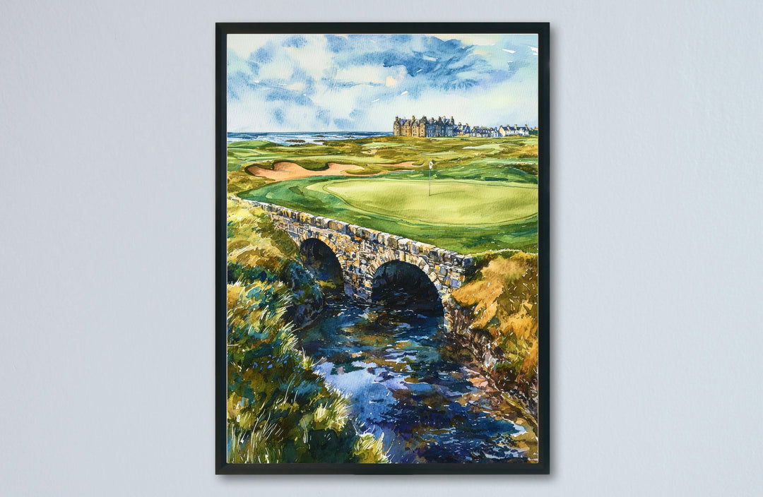 St Andrews Watercolor Poster St Andrews Golf Print St Andrews Travel Art St Andrews Scotland Decor St Andrews Wall Art
