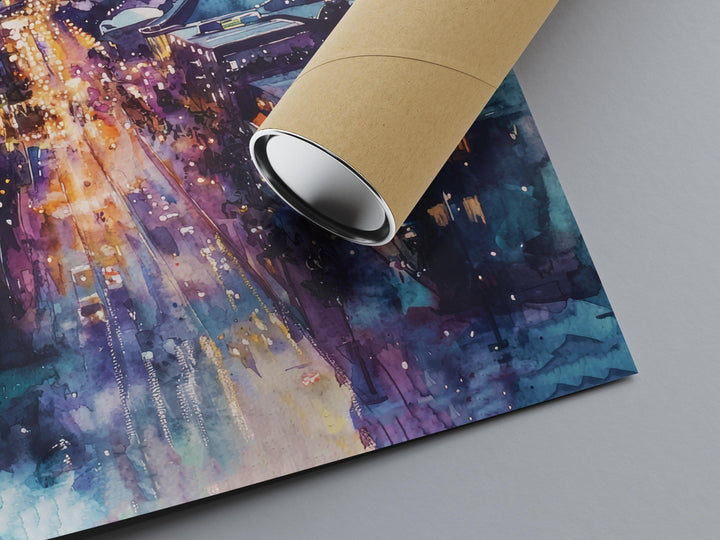 Seattle Watercolor Poster Seattle Travel Print Seattle City Art Seattle Washington Decor Seattle Wall Art