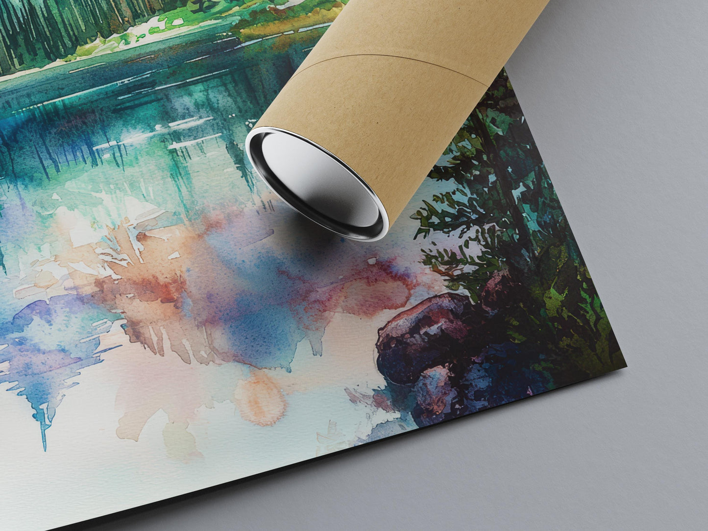 Rocky Mountain Watercolor Poster Rocky Mountain Travel Print Rocky Mountain National Park Art Rocky Mountain Decor Rocky Mountain Wall Art