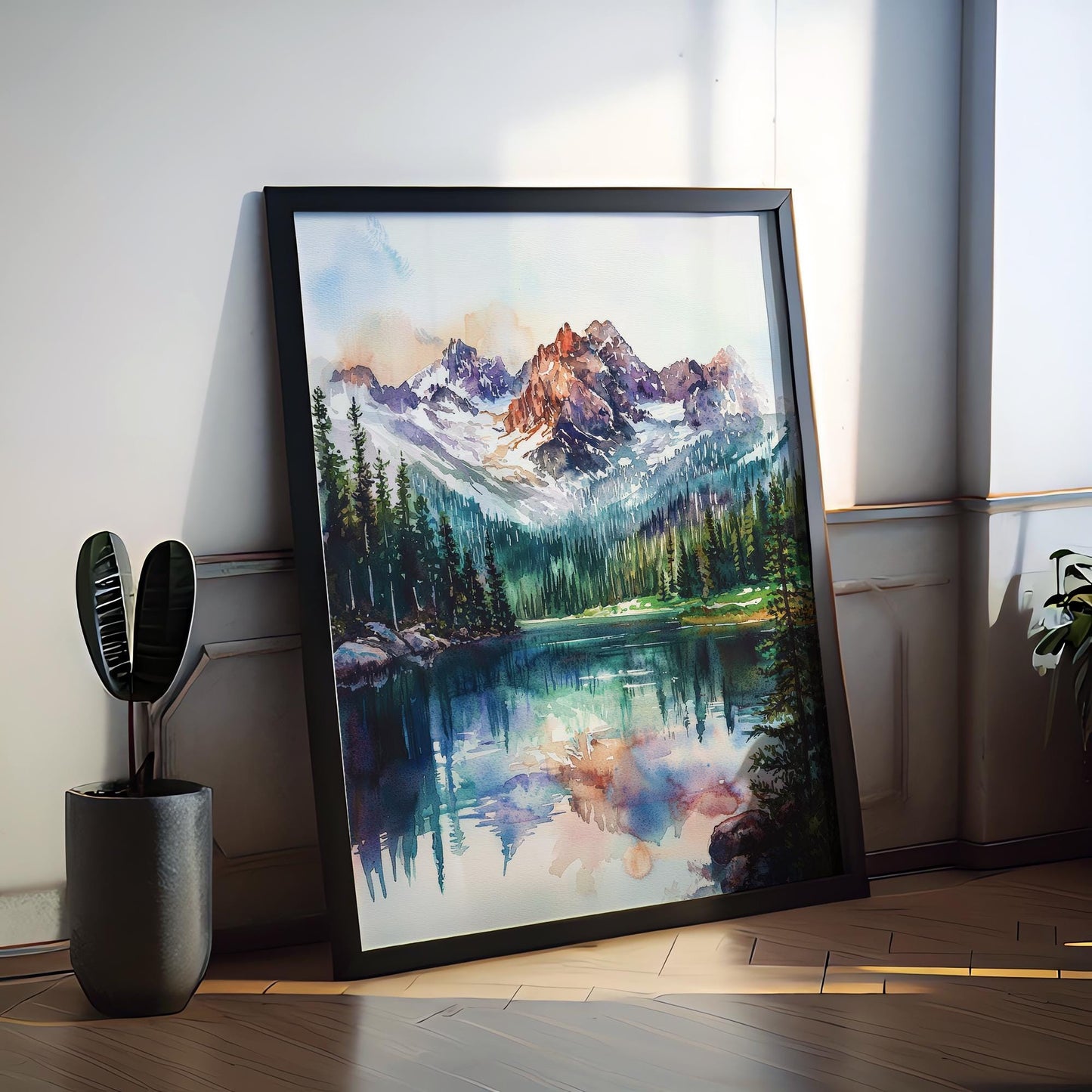 Rocky Mountain Watercolor Poster Rocky Mountain Travel Print Rocky Mountain National Park Art Rocky Mountain Decor Rocky Mountain Wall Art