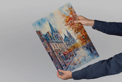 Montreal Watercolor Poster Montreal Travel Print Montreal Canada Art Montreal City Decor Montreal Wall Art