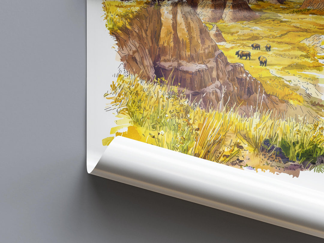 Shenandoah Watercolor Poster Shenandoah Travel Print Virginia Wall Art Shenandoah National Park Decor Skyline Drive Mountain Scene Print