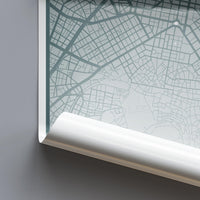 Athens Map Print (8 COLOURS AVAILABLE) Athens City Poster Greece Wall Art Athens Decor Urban Street Map Travel Illustration