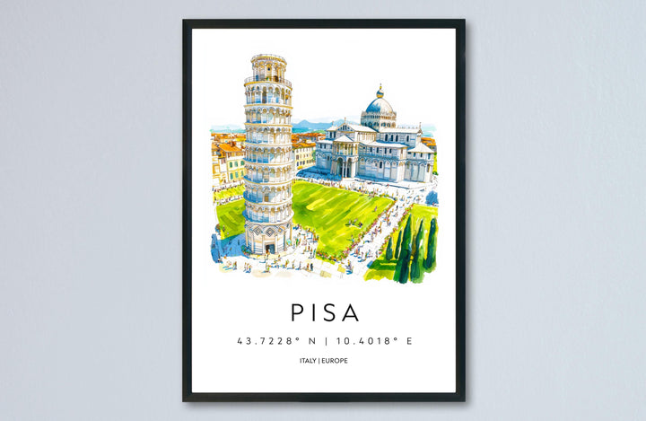 Pisa Travel Print Wall Art Pisa Wall Hanging Home Decor Pisa Gift Art Lovers Italy Art Lover Gift Pisa Print Italy Wall Art Decor
