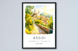 Assisi Watercolor Poster Assisi Italy Travel Print Wall Art Assisi Home Decor Assisi Gift Art Lovers Italy Art Assisi Saint Francis