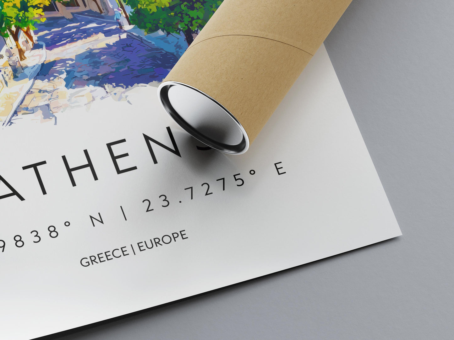 Athens Watercolor Poster Athens Greece Travel Print Wall Art Athens Home Decor Athens Gift Art Lovers Greece Art Athens Acropolis