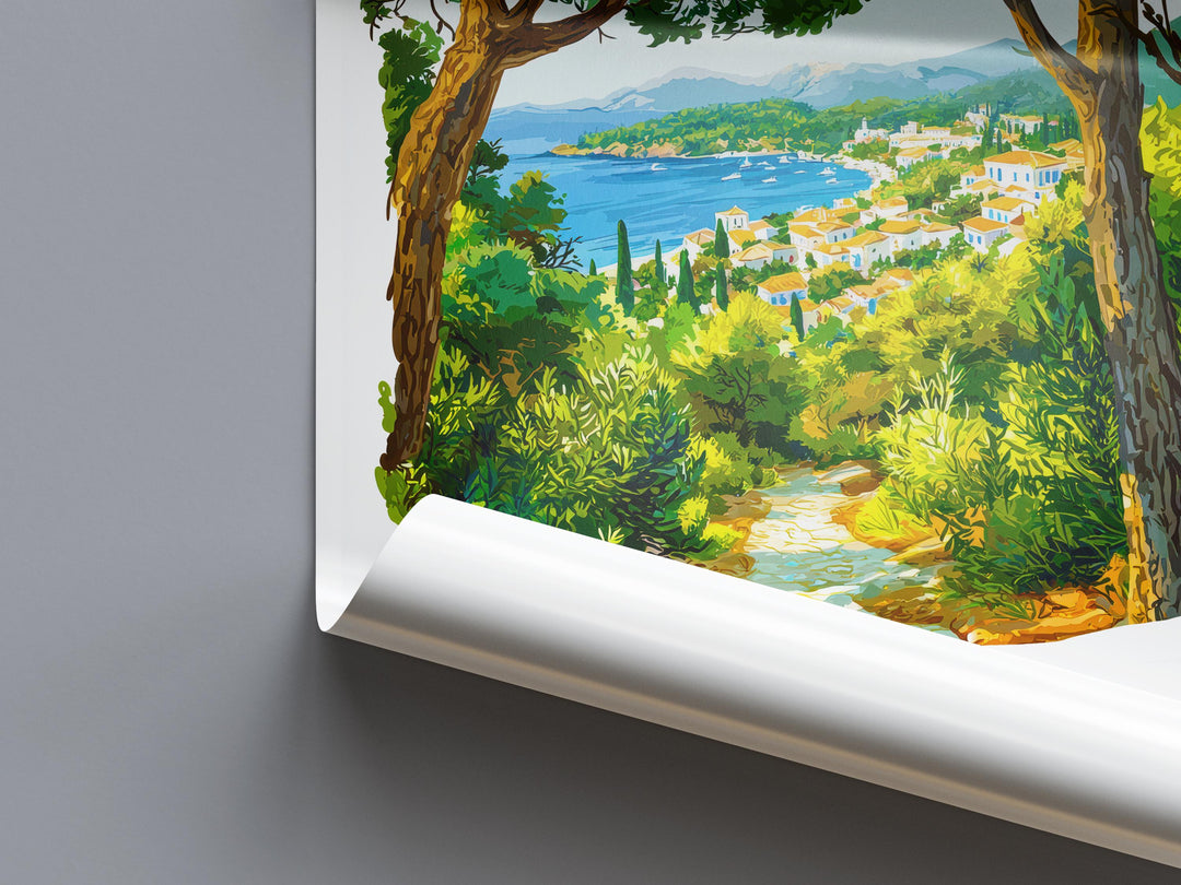 Skiathos Watercolor Poster Skiathos Greece Travel Print Wall Art Skiathos Home Decor Skiathos Gift Art Lovers Greece Art Skiathos Island