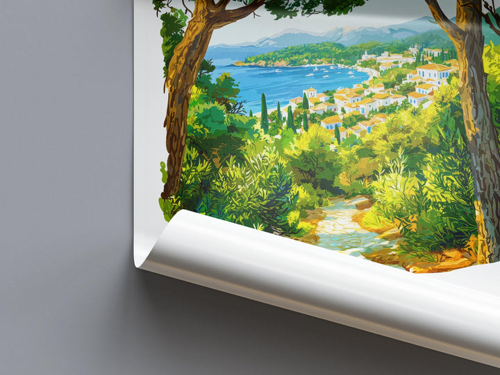 Skiathos Watercolor Poster Skiathos Greece Travel Print Wall Art Skiathos Home Decor Skiathos Gift Art Lovers Greece Art Skiathos Island