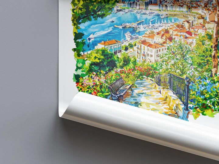 Vigo Watercolor Poster Vigo Spain Travel Print Wall Art Vigo Home Decor Vigo Gift Art Lovers Spain Art Vigo Cityscape