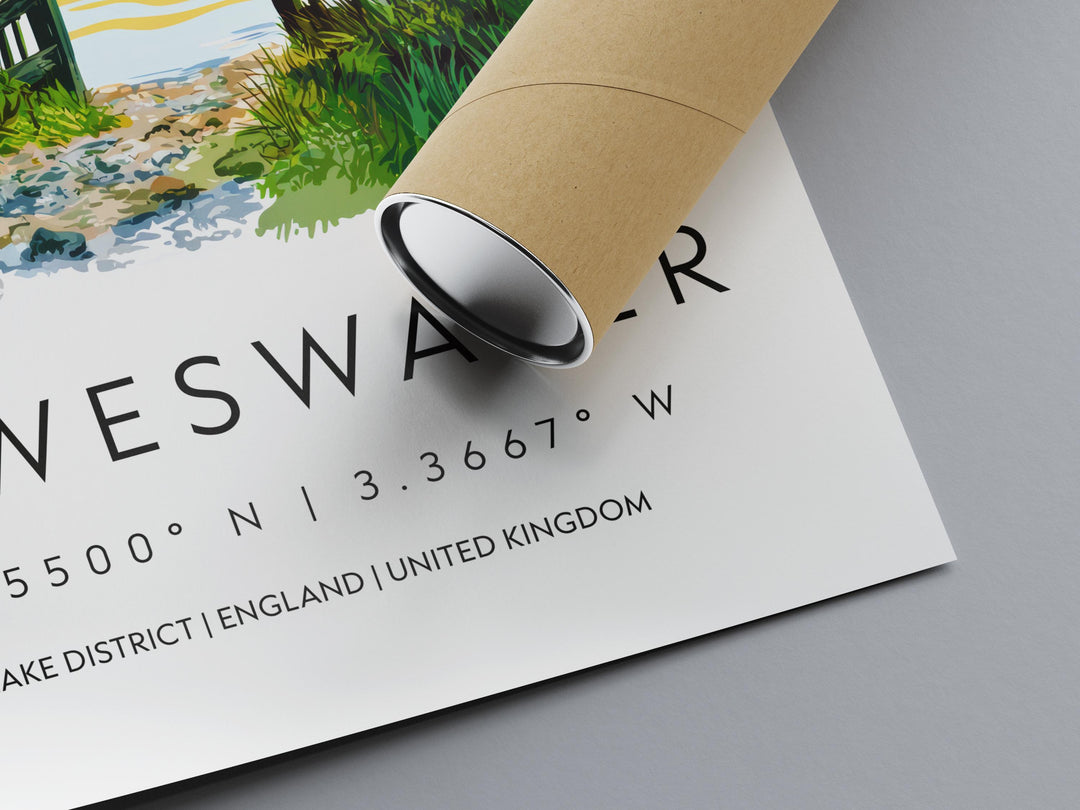 Loweswater Watercolor Poster Loweswater Lake District Travel Print Wall Art Loweswater Home Decor Loweswater Gift Art Lovers UK Lake