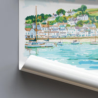 Appledore Watercolor Poster Appledore Devon Travel Print Wall Art Appledore Home Decor Appledore Gift Art Lovers UK Quayside Village