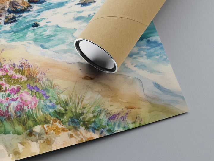 Pismo Beach Watercolor Poster Pismo Beach California Travel Print Wall Art Pismo Beach Home Decor Pismo Beach Gift Art Lovers Beach