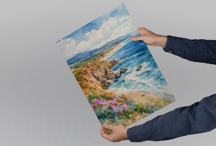 Pismo Beach Watercolor Poster Pismo Beach California Travel Print Wall Art Pismo Beach Home Decor Pismo Beach Gift Art Lovers Beach