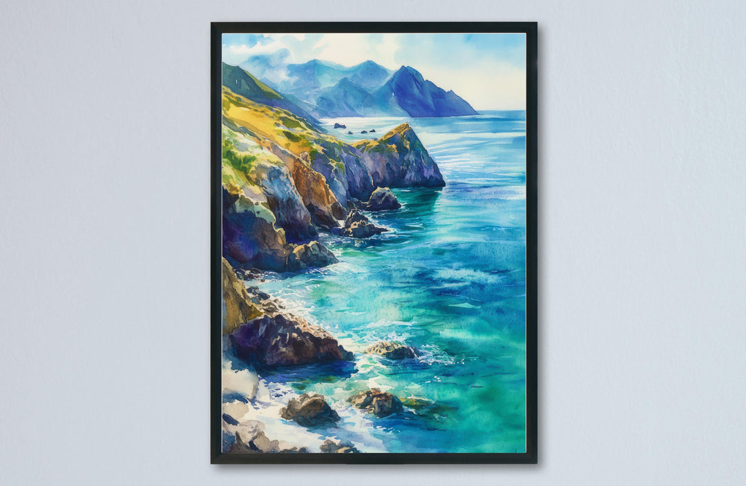 Channel Islands National Park Watercolor Poster Channel Islands California Travel Print Wall Art Channel Islands Home Decor Channel Islands