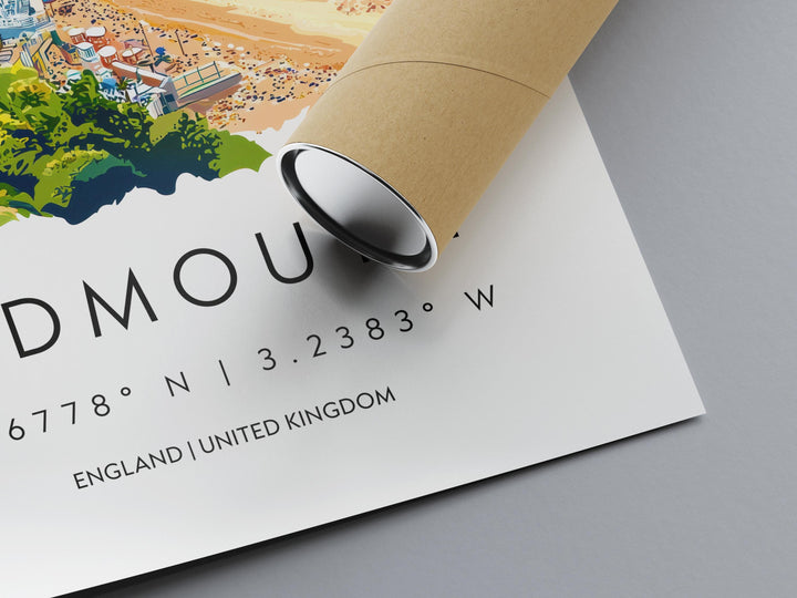 Sidmouth Watercolor Poster Sidmouth Devon Travel Print Wall Art Sidmouth Home Decor Sidmouth Gift Art Lovers UK Regency Town