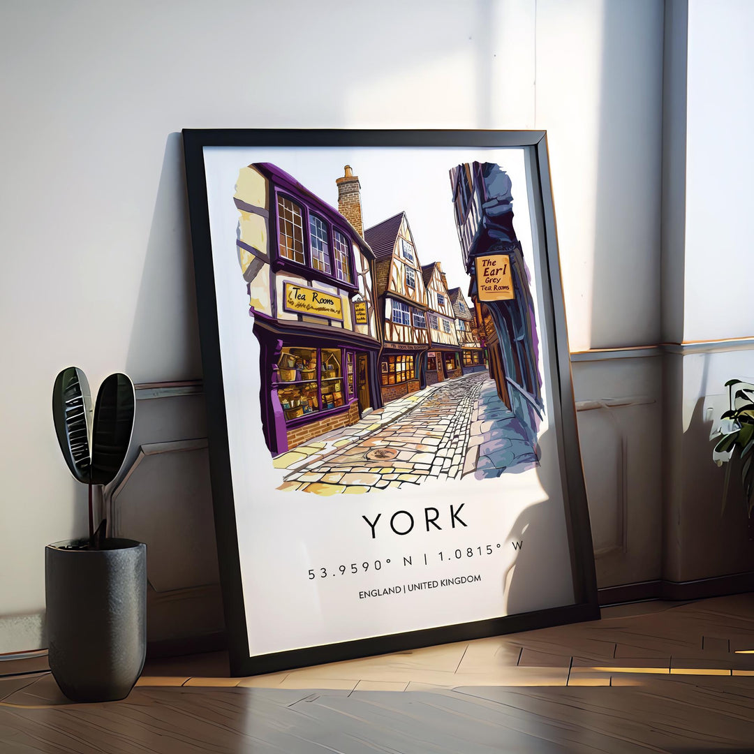 York Watercolor Poster York England Travel Print Wall Art York Home Decor York Gift Art Lovers UK Historic City