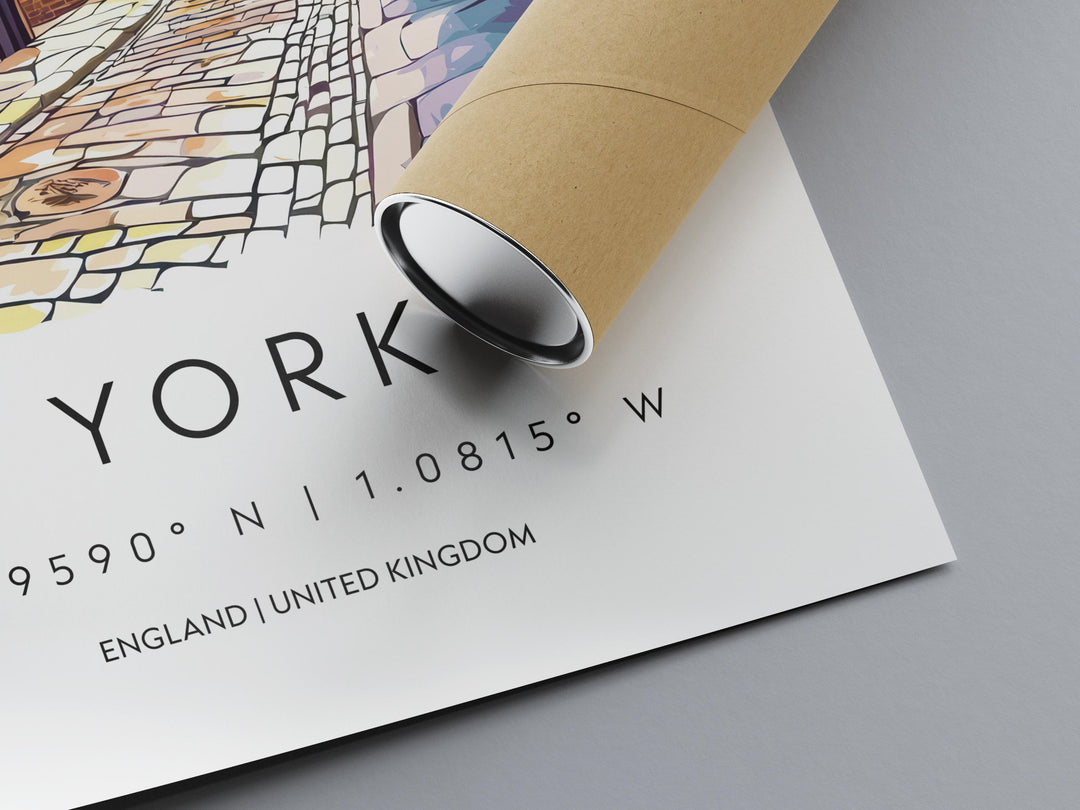 York Watercolor Poster York England Travel Print Wall Art York Home Decor York Gift Art Lovers UK Historic City