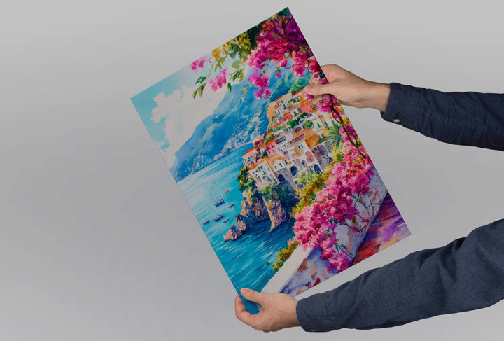 Sorrento Watercolor Poster Wall Art Sorrento Wall Hanging Home Décor Sorrento Gift Art Lovers Italy Art Lover Gift, Italian Cityscape Travel