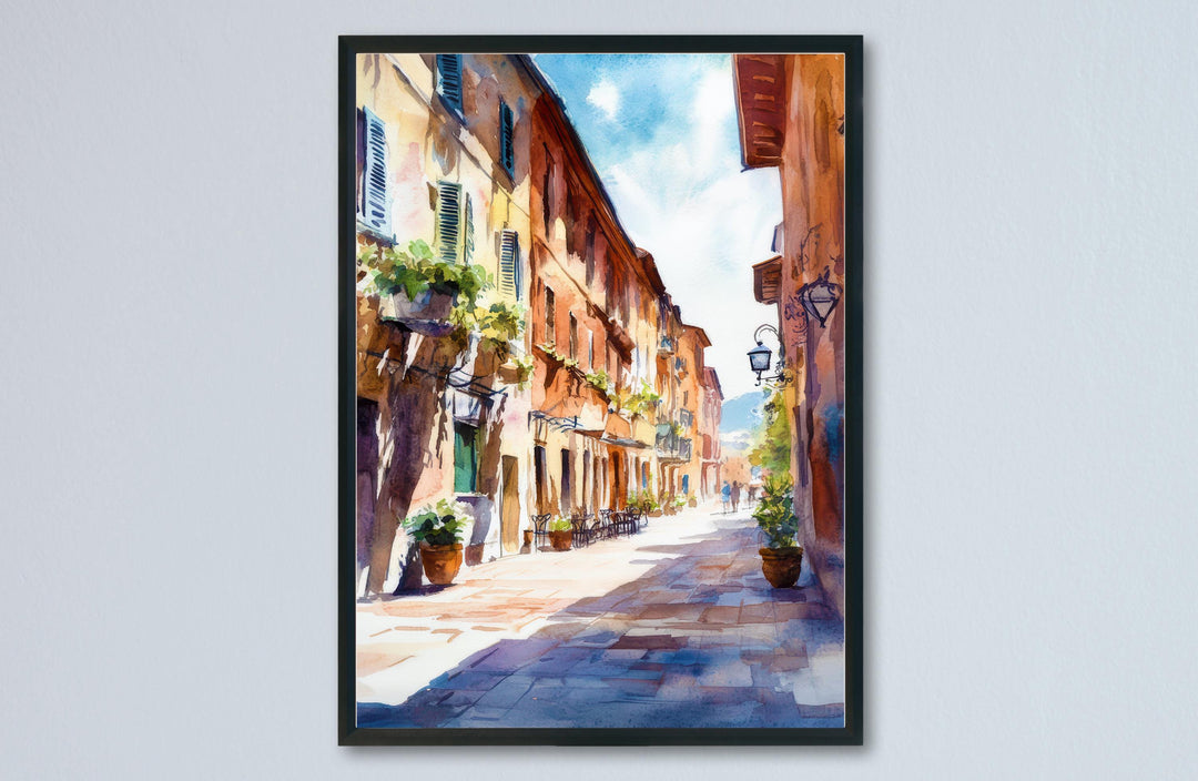Parma Watercolor Poster Wall Art Parma Wall Hanging Home Décor Parma Gift Art Lovers Italy Art Lover Gift, Italian Cityscape Travel Print