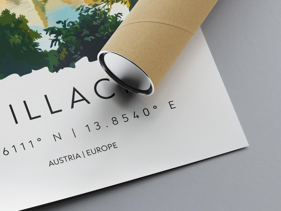 Villach Watercolor Poster Wall Art Villach Wall Decor Home Décor Villach Gift Austria Art Lover Gift, Travel Souvenir Print