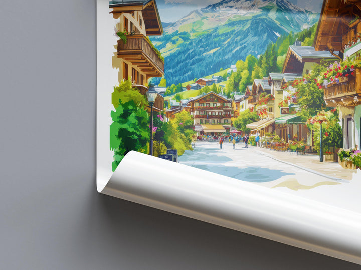 St Anton Watercolor Poster Wall Art St Anton Wall Decor Home Décor St Anton Gift Austria Art Lover Gift, Travel Souvenir Print