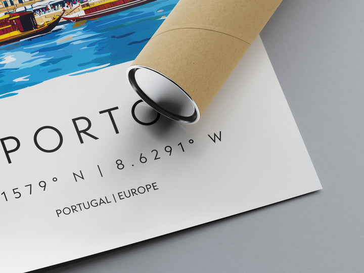 Porto Watercolor Poster Wall Art Porto Wall Decor Home Décor Porto Gift Portugal Art Lover Gift, Travel Souvenir Print