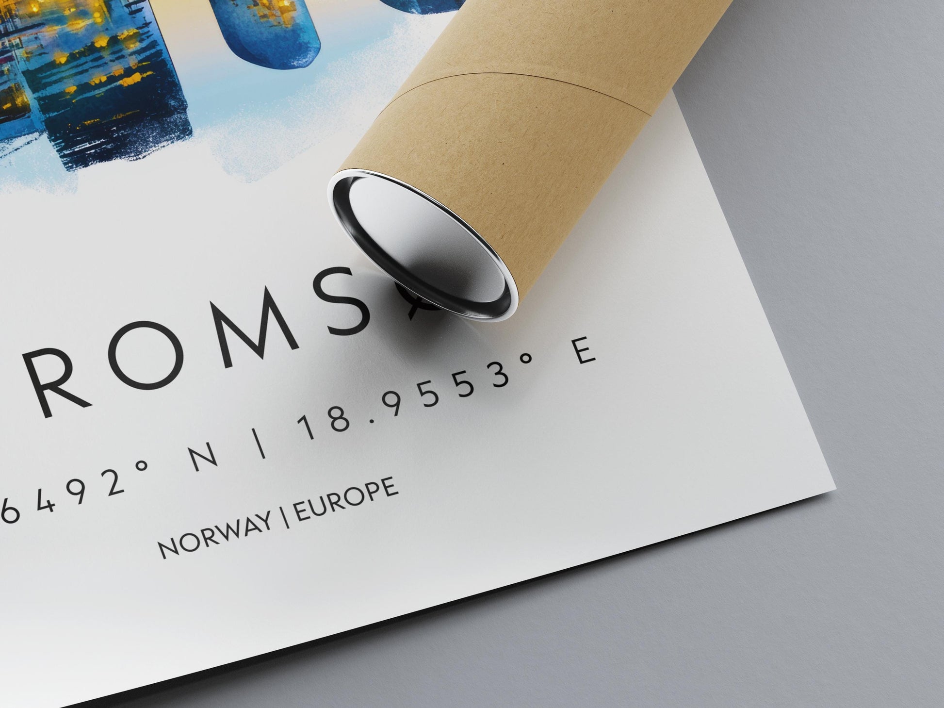 Tromsø Watercolor Poster Wall Art Tromsø Wall Decor Home Décor Tromsø Gift Norway Art Lover Gift, Travel Souvenir Print