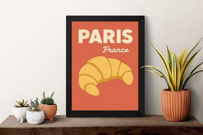 Paris Preppy Poster Wall Art Paris Wall Decor Home Décor Paris Gift France Art Lover Gift, Travel Souvenir Print