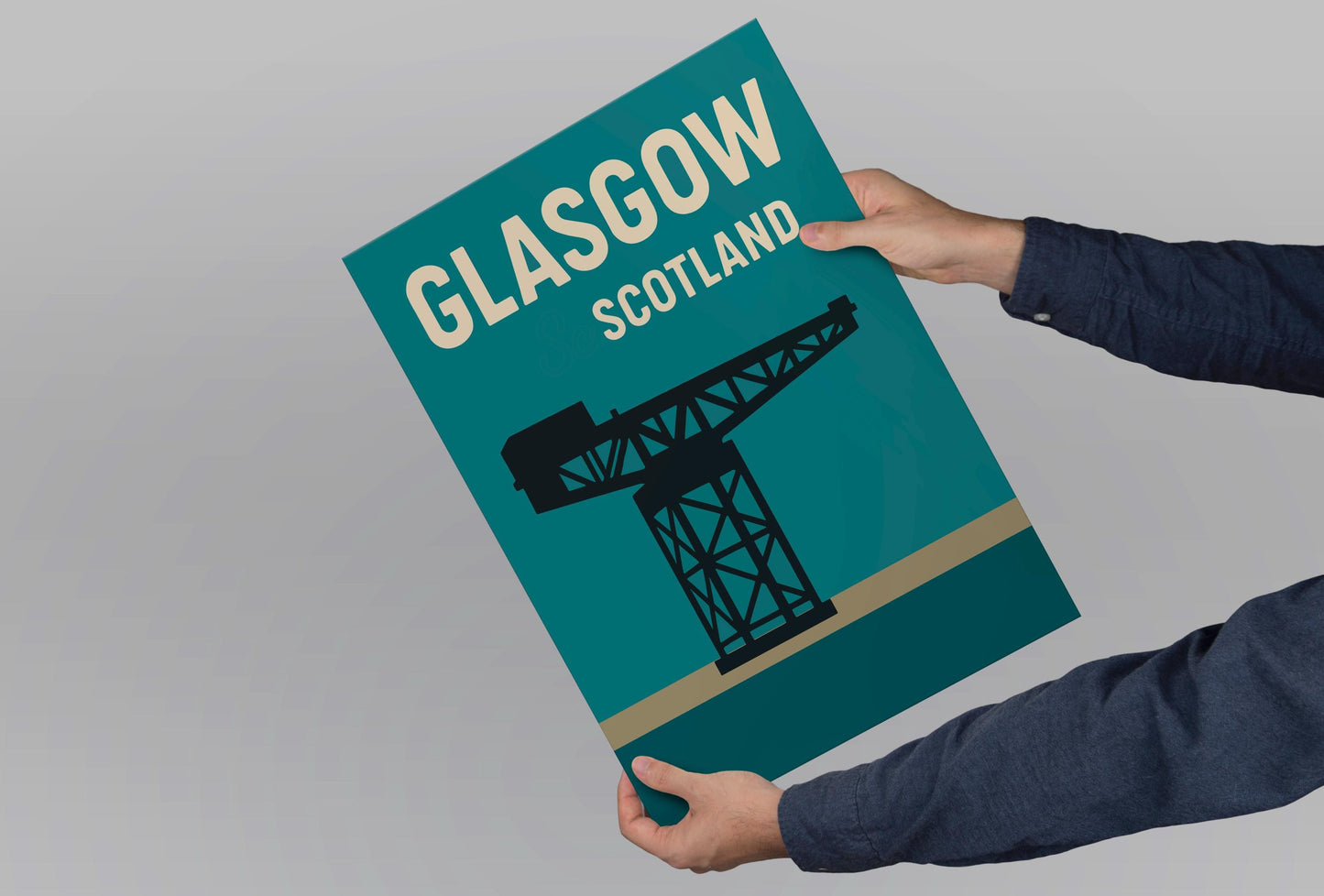 Glasgow Preppy Poster Wall Art Glasgow Wall Decor Home Décor Glasgow Gift Scotland Art Lover Gift, Travel Souvenir Print