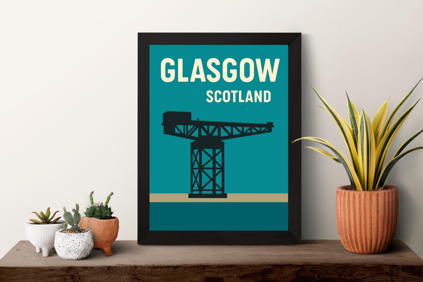Glasgow Preppy Poster Wall Art Glasgow Wall Decor Home Décor Glasgow Gift Scotland Art Lover Gift, Travel Souvenir Print