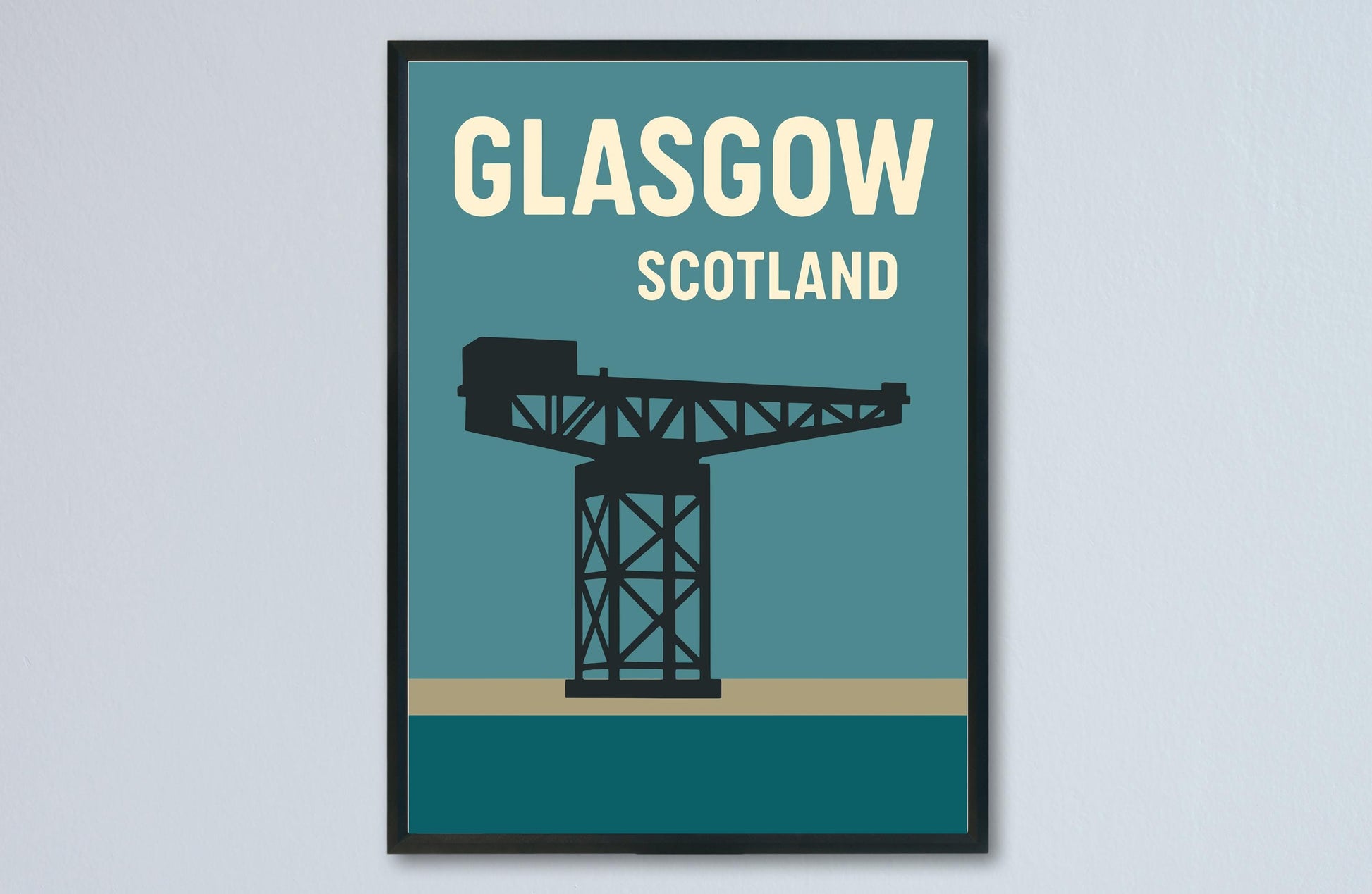 Glasgow Preppy Poster Wall Art Glasgow Wall Decor Home Décor Glasgow Gift Scotland Art Lover Gift, Travel Souvenir Print