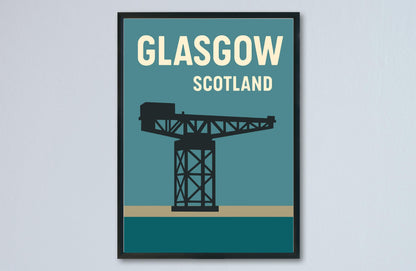 Glasgow Preppy Poster Wall Art Glasgow Wall Decor Home Décor Glasgow Gift Scotland Art Lover Gift, Travel Souvenir Print