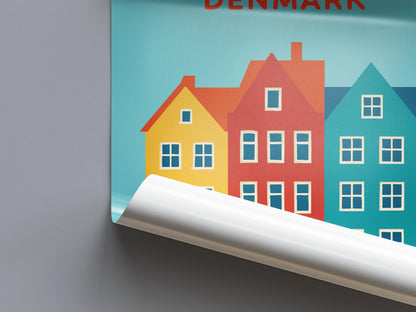 Copenhagen Preppy Poster Wall Art Copenhagen Wall Decor Home Décor Copenhagen Gift Denmark Art Lover Gift, Travel Souvenir Print