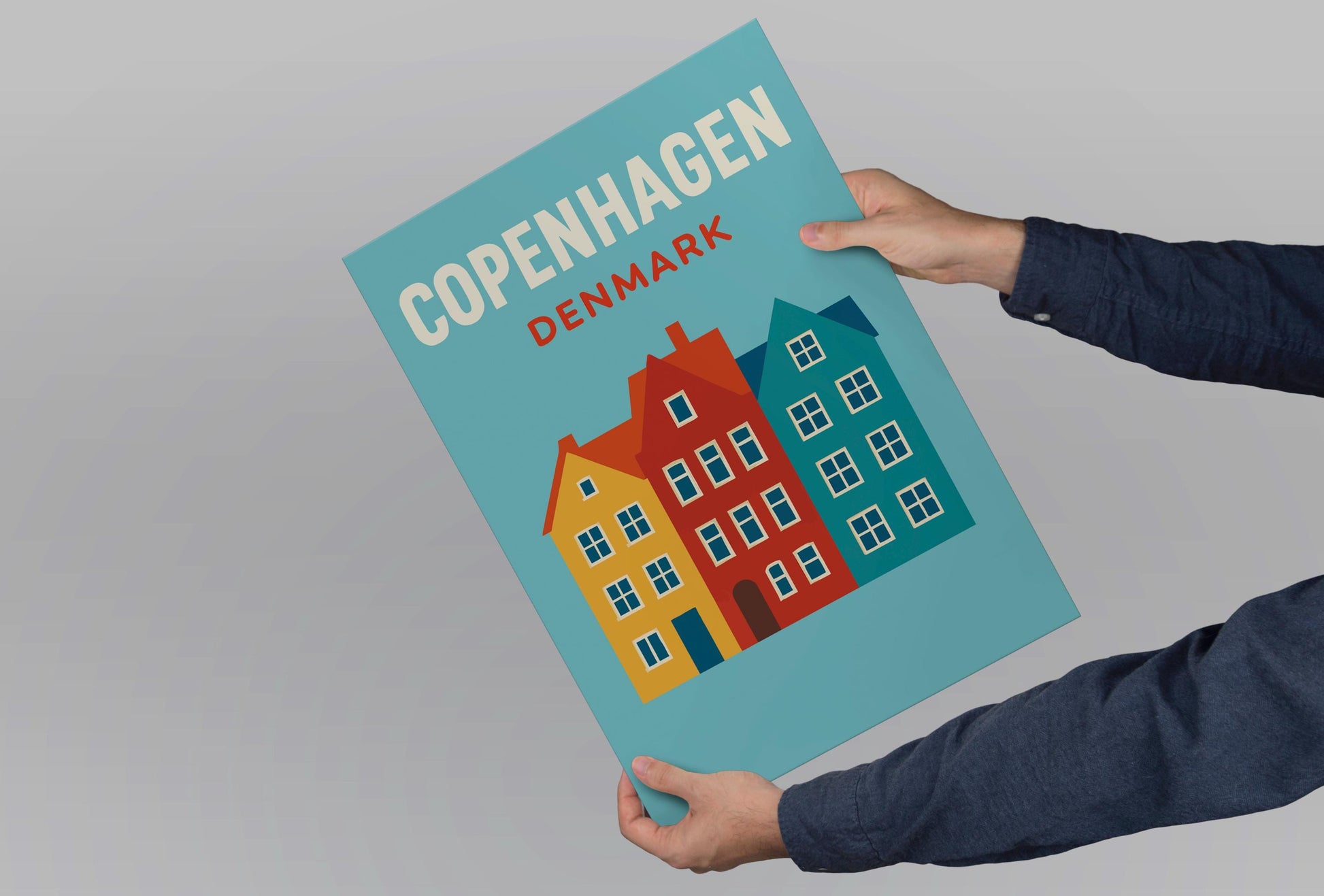 Copenhagen Preppy Poster Wall Art Copenhagen Wall Decor Home Décor Copenhagen Gift Denmark Art Lover Gift, Travel Souvenir Print