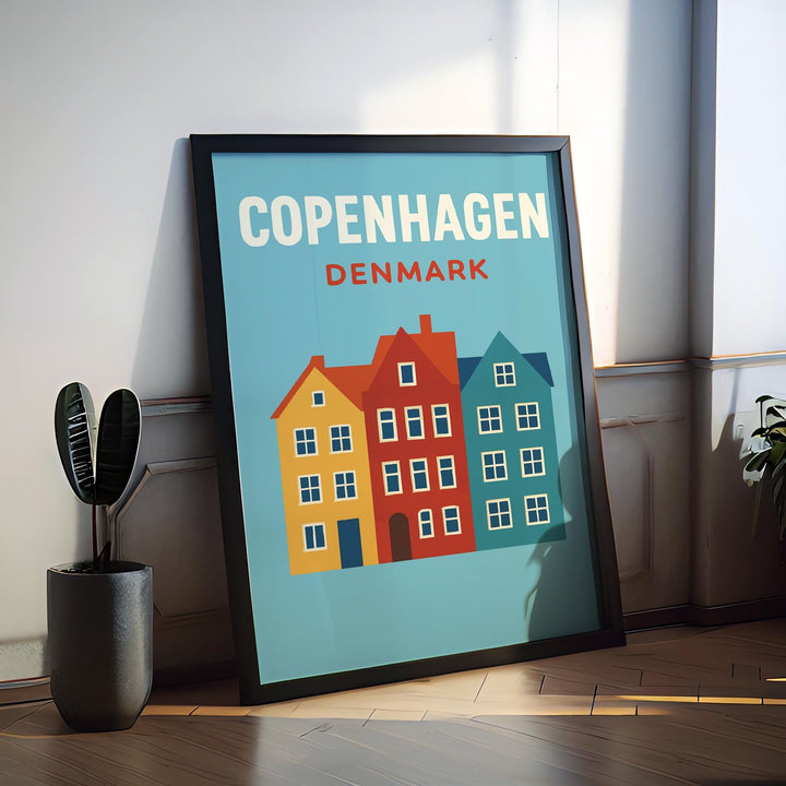 Copenhagen Preppy Poster Wall Art Copenhagen Wall Decor Home Décor Copenhagen Gift Denmark Art Lover Gift, Travel Souvenir Print
