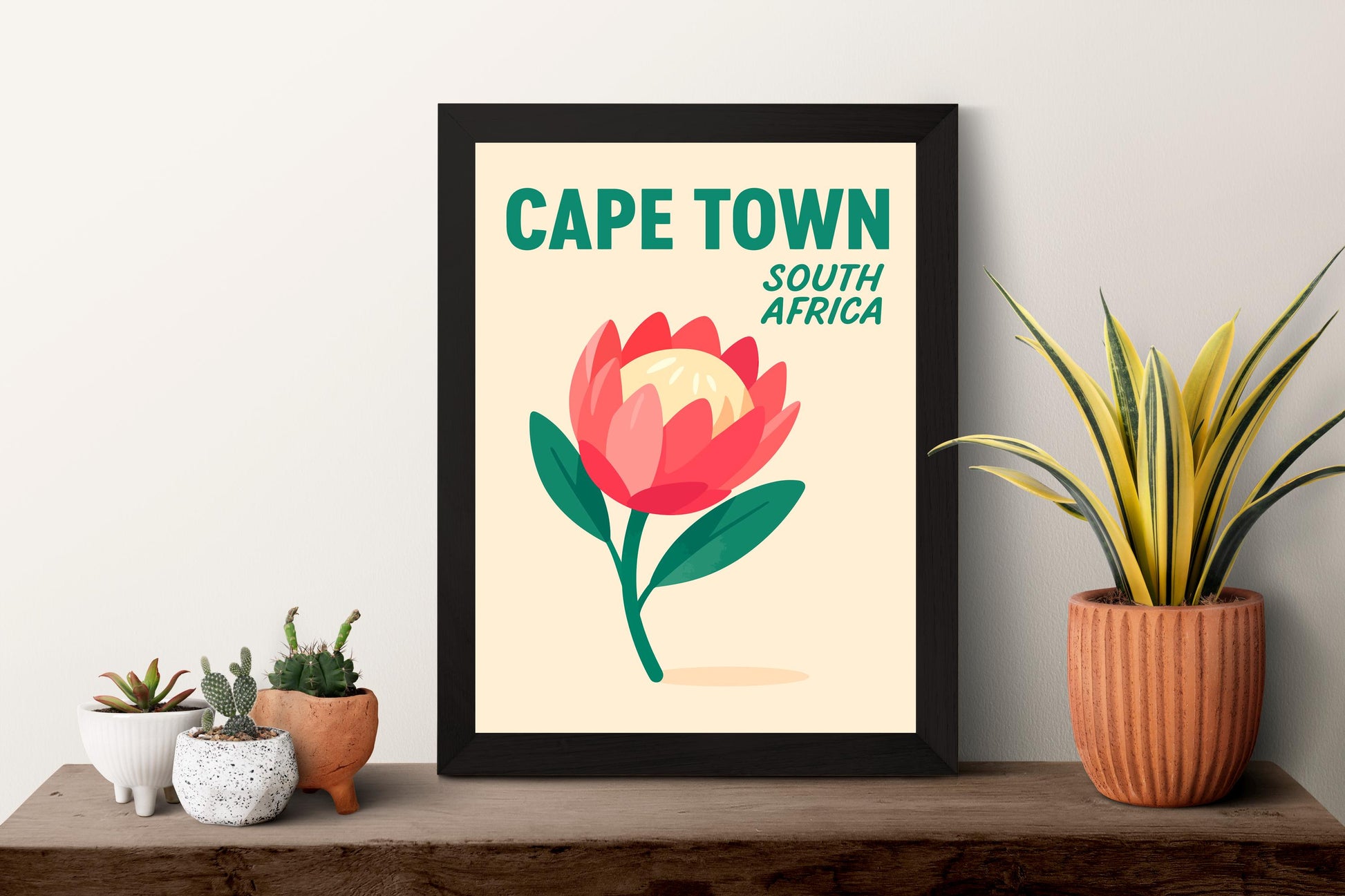 Cape Town Preppy Poster Wall Art Cape Town Wall Decor Home Décor Cape Town Gift South Africa Art Lover Gift, Travel Souvenir Print