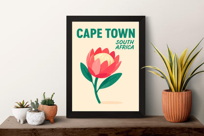 Cape Town Preppy Poster Wall Art Cape Town Wall Decor Home Décor Cape Town Gift South Africa Art Lover Gift, Travel Souvenir Print
