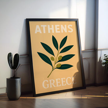 Athens Preppy Poster Wall Art Athens Wall Decor Home Décor Athens Gift Greece Art Lover Gift, Travel Souvenir Print