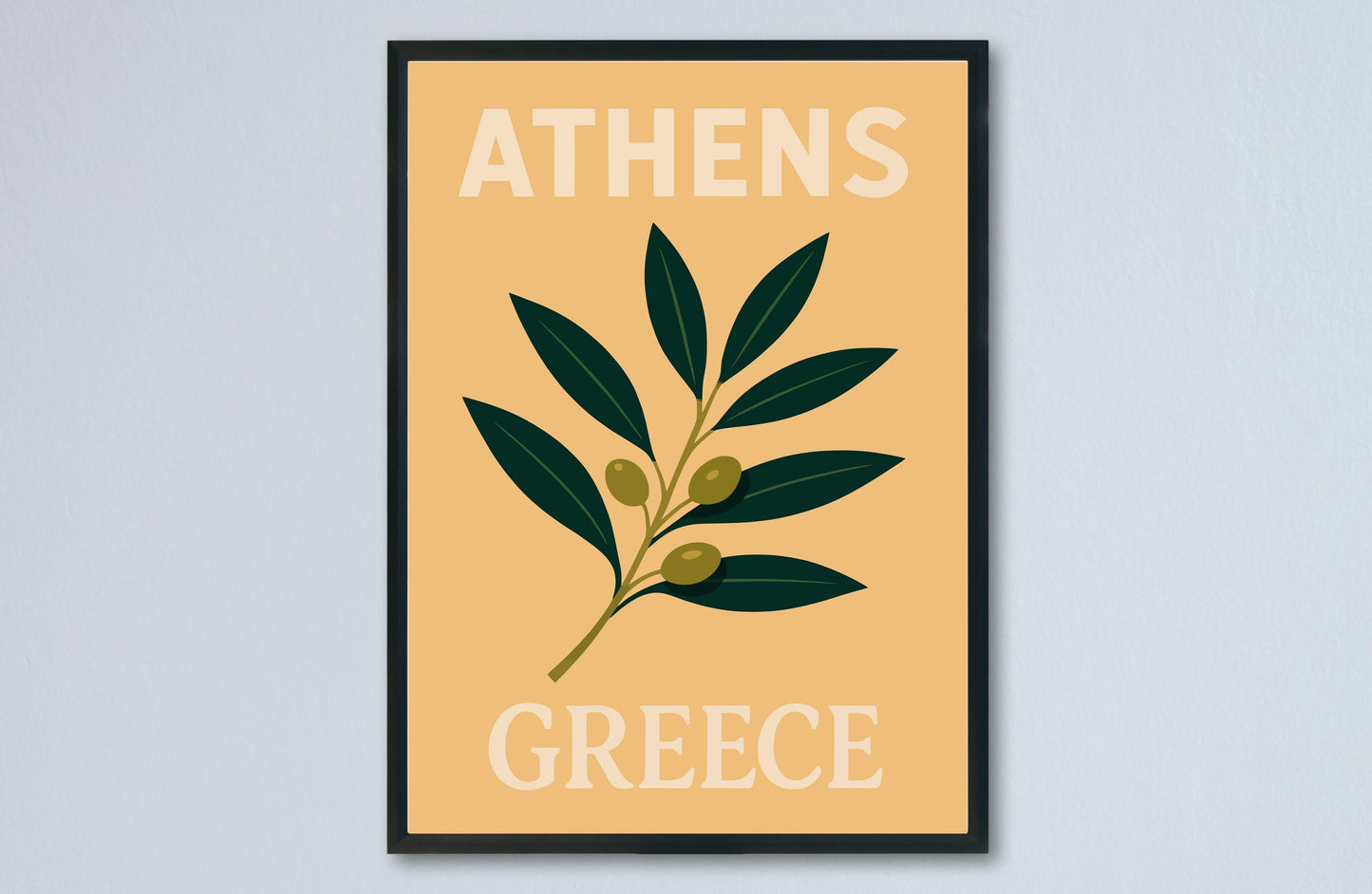 Athens Preppy Poster Wall Art Athens Wall Decor Home Décor Athens Gift Greece Art Lover Gift, Travel Souvenir Print