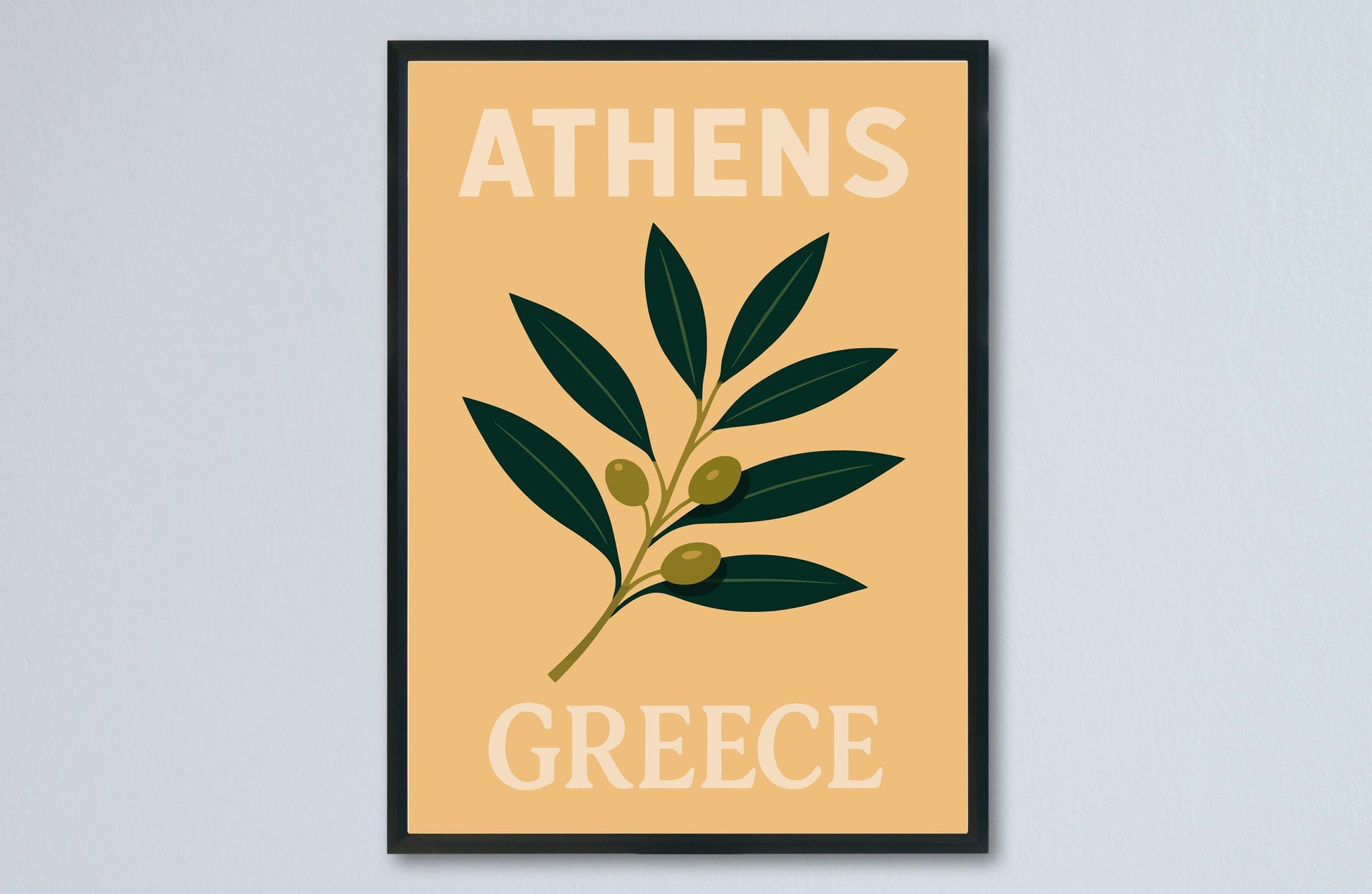 Athens Preppy Poster Wall Art Athens Wall Decor Home Décor Athens Gift Greece Art Lover Gift, Travel Souvenir Print