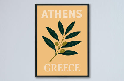 Athens Preppy Poster Wall Art Athens Wall Decor Home Décor Athens Gift Greece Art Lover Gift, Travel Souvenir Print