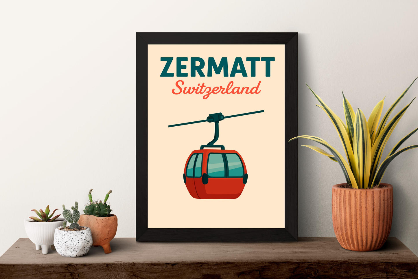 Zermatt Preppy Poster Wall Art Zermatt Wall Decor Home Décor Zermatt Gift Switzerland Art Lover Gift, Travel Souvenir Print