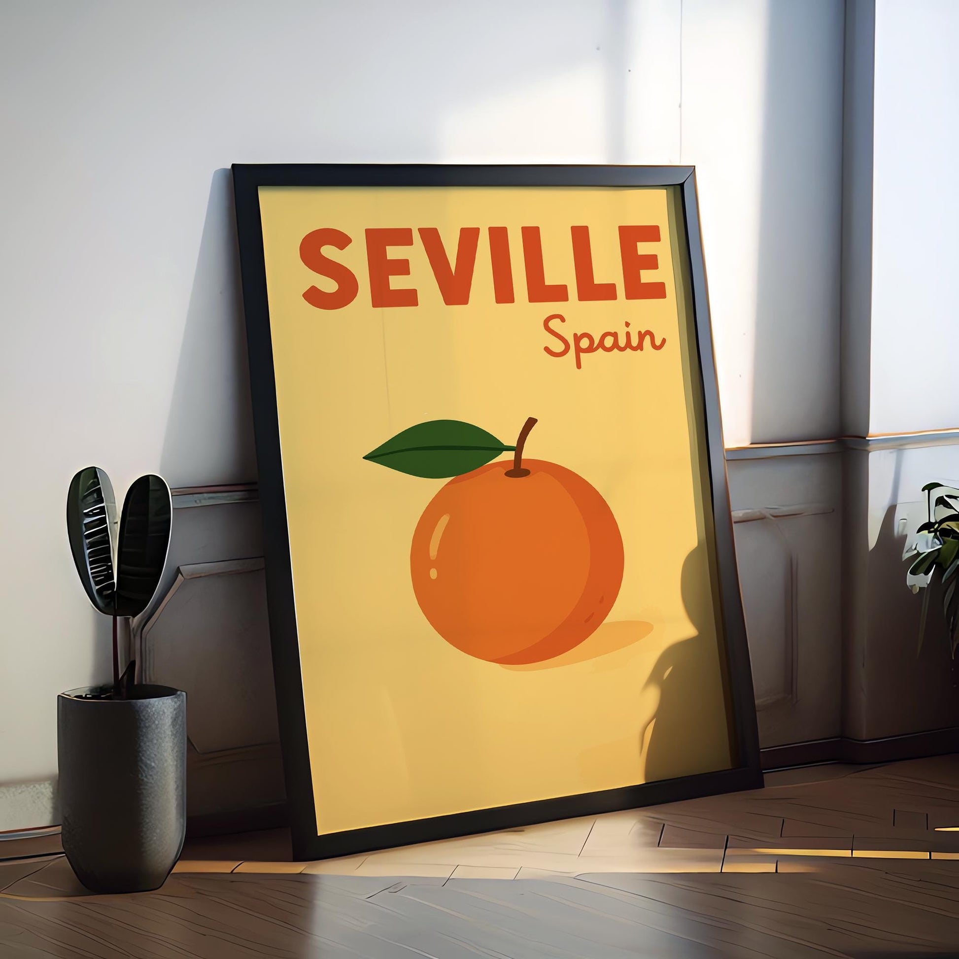 Seville Preppy Poster Wall Art Seville Wall Decor Home Décor Seville Gift Spain Art Lover Gift, Travel Souvenir Print
