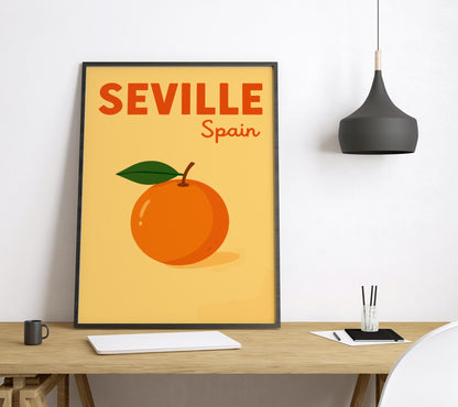 Seville Preppy Poster Wall Art Seville Wall Decor Home Décor Seville Gift Spain Art Lover Gift, Travel Souvenir Print