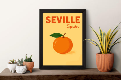 Seville Preppy Poster Wall Art Seville Wall Decor Home Décor Seville Gift Spain Art Lover Gift, Travel Souvenir Print